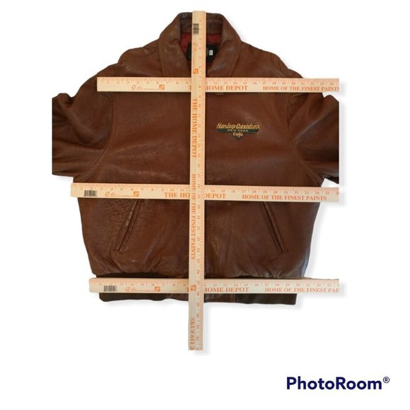 Vintage Men's Harley-Davidson Cafe New York Super-Soft Leather Jacket - Picture 6 of 8